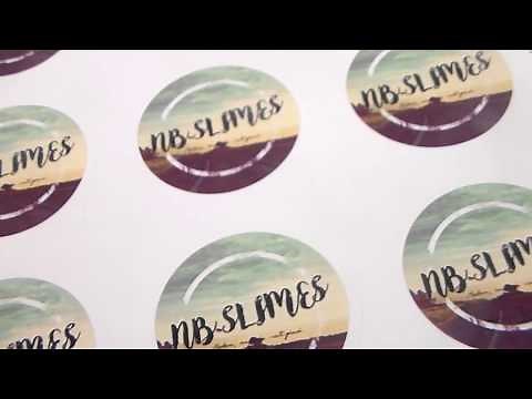 How to Make Slime Logo Stickers/Labels! For Slime Shop Packaging!
