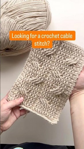 Easy Braided Cable Crochet Stitch 🔥 Free Pattern