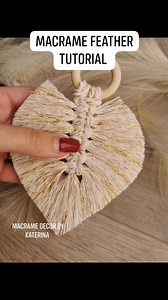 160K views · 2.1K reactions | Macrame feather tutorial #macrametutorial | Macrame Decor By Katerina | Facebook