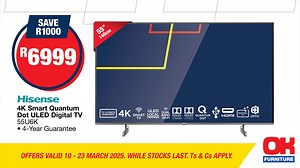 239 reactions · 33 comments | Upgrade your home with unbeatable deals on top-tier home entertainment products! Whether you're upgrading your TV, sound system, or more, now’s the perfect time to shop our latest catalogue. We’ve slashed the prices of many items to below cost and they will sell fast! Browse our catalogue https://brnw.ch/21wRjVn and shop in-store https://brnw.ch/21wRjVw Offers valid until 23 March 2025, while stocks last. Ts & Cs apply. | OK Furniture | Facebook