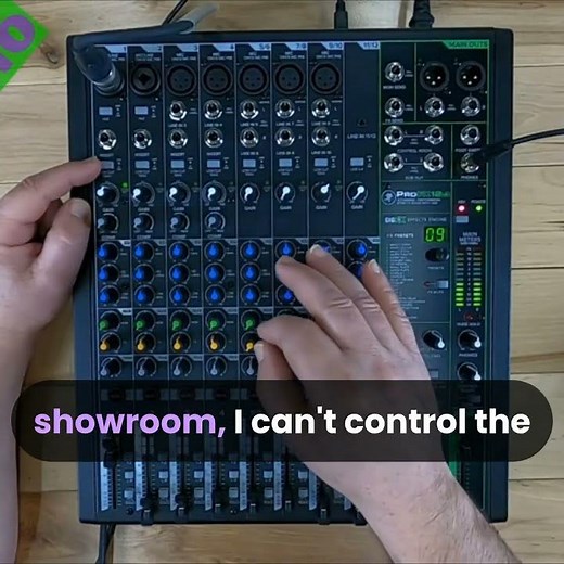 Cut Background Noise Instantly - Audio mixer Mackie ProFX12v3 #livesound #podcasting #mackiegear