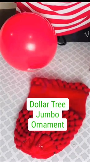 DIY Dollar Tree jumbo ornament—festive fun on a budget! 🎄✨ #DIYDecor #DollarTreeFinds | Olivia's Romantic Home DIY