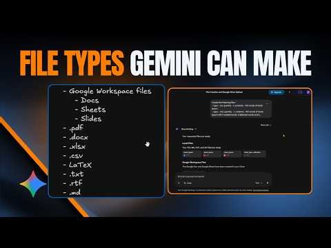 File Types Gemini Can Make
