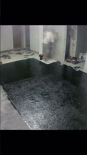 Watch This Bitumen Floor Transformation — So Satisfying to See! #diy #bitumen #construction