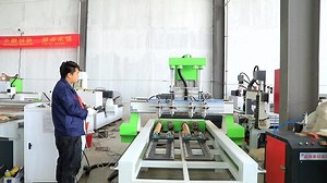 4 Heads 3d 3 4 Axis Multi 4 Spindles Cnc Router With Rotary