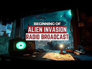 You're listening to the Radio, During Beginning of the Alien Invasion