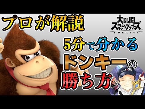 【スマブラSP】プロが解説！5分でわかるドンキーの勝ち方+参考動画【初心者向け】