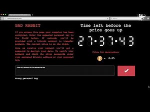 Bad Rabbit Ransomware