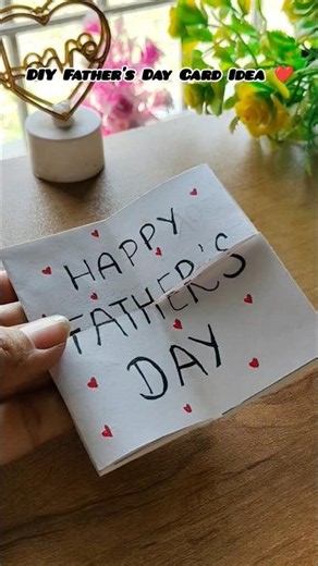 DIY Father's Day Fold Card 💙 | Easy Paper Folding Card Idea for Dad | Handmade Father's Day Card