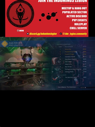 Join The HUGE Indominus Legion Alliance Today! See our Discord - https://discord.gg/indominuslegion and sign up to colonise the Universe! #nomanssky #alliance #fyp #update #gaming