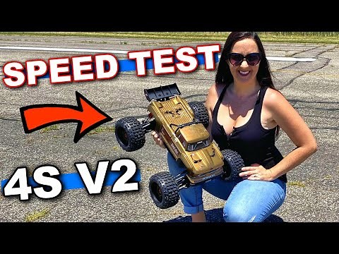 How FAST in the Arrma OUTCAST 4s V2 BLX STUNT RC Truck?