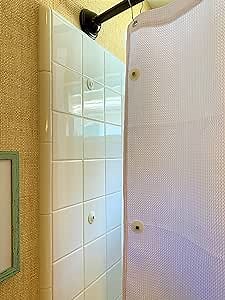 Shower Curtain Magnets Screen Door Privacy Screen New Model Keep Your Shower Curtain Closed and Tight to The Side Walls