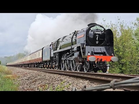 71000 Duke of Gloucester storms through bedwyn Steam Dreams kent to bath spa 16/05/2026