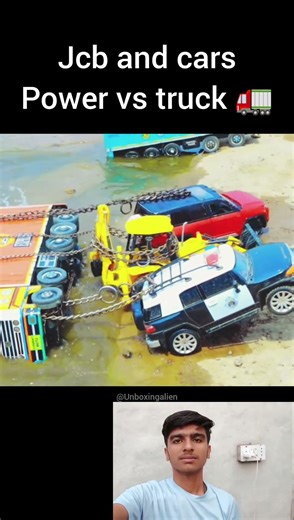 jcb and cars power vs truck 🚛✅😱😎#rc #minitractor #newsong #ytshorts #shorts #ajmodelmaker