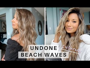THE EASIEST LOOSE BEACHY WAVES HAIR TUTORIAL | Perfect Undone Waves