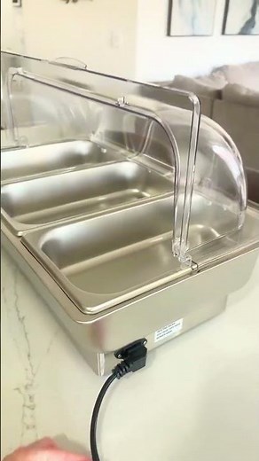 This Electric Chafing Dish Keeps Food Perfectly Warm. No More Cold Buffet Food! #garvee #kitchen