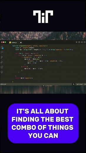 Learn Dynamic Programming: Knapsack Problem Part 11 #coding #programming #education #fyp #javascript