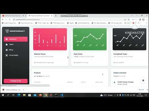 Material Dashboard 2 | Admin Panel Layout Laravel | Laravel 9 Backend Theme Integration