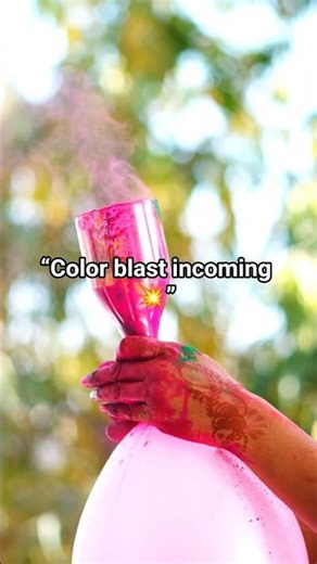 Color Explosion from Balloon 🎨💥 | Slow Motion 4K #4kvideo #slowmotion