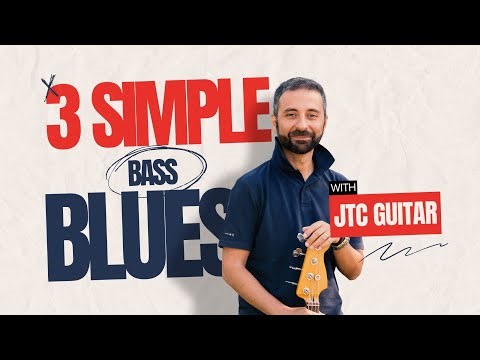 3 Easy Blues Bass Songs with play along bass tabs