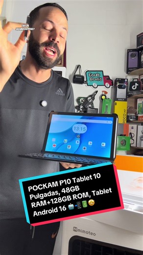 POCKAM P10 Tablet 10 pulgadas: 48GB RAM 128GB ROM Android 16