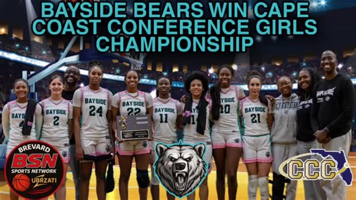 � BSN POSTGAME INTERVIEWS: BAYSIDE MAKES HISTORY WITH CCC TITLE WIN History was made Thursday night as the Bayside Lady Bears captured the first Cape Coast Conference girls basketball championship in program history, defeating the Viera Hawks 51–29 in dominant fashion. Bayside’s defense set the tone early and never let up, forcing tough possessions, winning the battle on the glass, and turning pressure into points. The Lady Bears controlled the pace from start to finish and built separation with