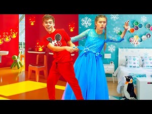 Nastya and Artem's Hot vs. Cold Challenge – Fun Video for Kids