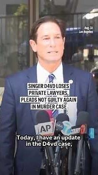 Singer D4vd loses private lawyers, pleads not guilty again in murder case