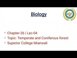 Temperate and Coniferous Forests | Deciduous Forests | Alpine and Boreal Forests
