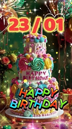 Happy Birthday January 23rd 🎈 (Smooth R&B Edition) #Shorts