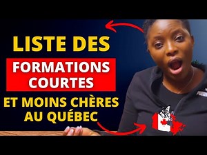 Liste des formations professionnelles courtes moins chères et en demande au Québec/étudier sans BAC