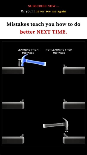 Learn from your mistakes 📖 | Success Growth Edits | #shorts #motivation #mindsetmatters #lifelessons