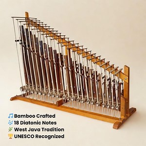 Traditional Angklung 22 Notes Polished Bamboo (C–C) Handmade Indonesian Musical Gift - Etsy
