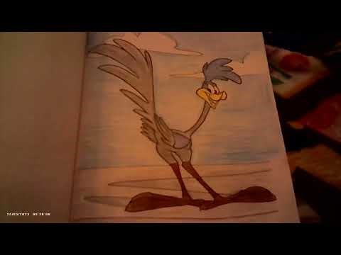 Beeb Beep!! I Colored Road Runner In My Coloring Book :)