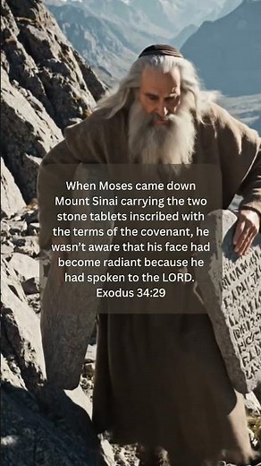 Moses 10 commandments - Exodus 34:29