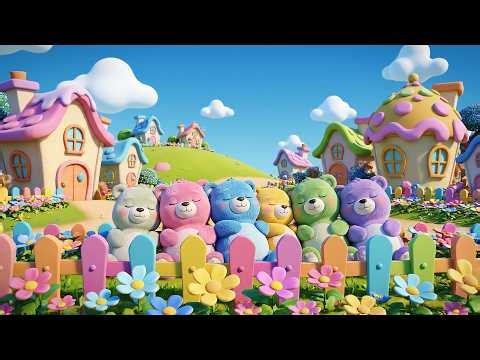 Five Snuggly Cuddle Bears Hug Hug Hug | Sweet Bedtime Song & Nursery Rhymes 🧸