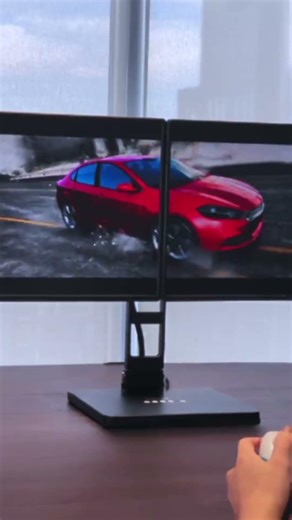 Now on Kickstarter: A Dual Ergonomic Desktop Monitor Built To Move With You