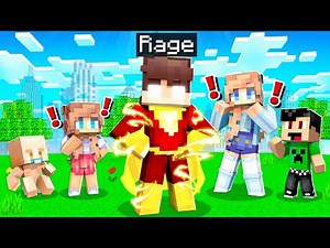 Playing as SHAZAM in Minecraft