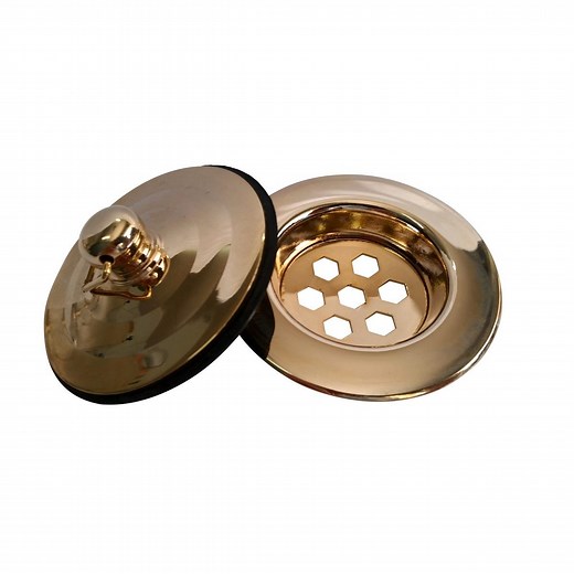 EZYFIX 40mm Gold Retrofit Waste Insert And Plug Bath/Basin Repair Kit