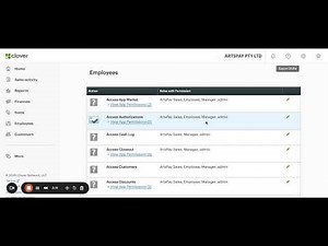 Clover Dashboard - Adding Employees and Managing Employee Access