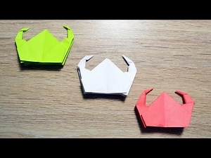 How to make a VIKING HELMET | Easy Origami out of paper Tutorial DIY
