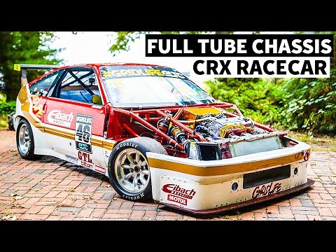 Full Tube Chassis CRX Racecar With a 30 Year Old Engine (And it Still Rips!)