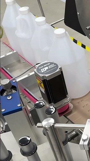 Automatic Bucket & Bottle Labeling Machine #label #automation #application