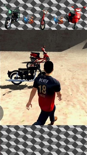bullet vs scooty vs cycle / mega ramp / indian bike driving 3d #indianbikedriving3d #gta5 #shorts