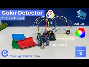 Color Detector Arduino Project using Color Sensor and RGB LED Module 🔴🟢🔵