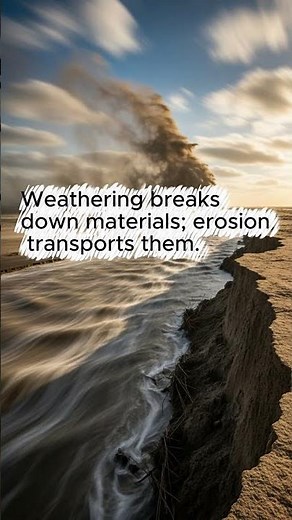 Weathering VS Erosion
