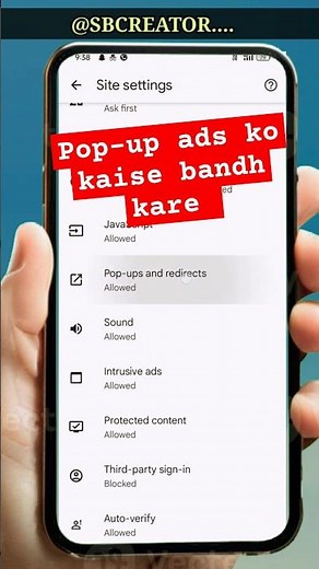 How to block Pop up ads on Google Chrome 🥱🤫 #adsremove