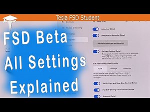 Tesla FSD Beta All Menu Settings Explained