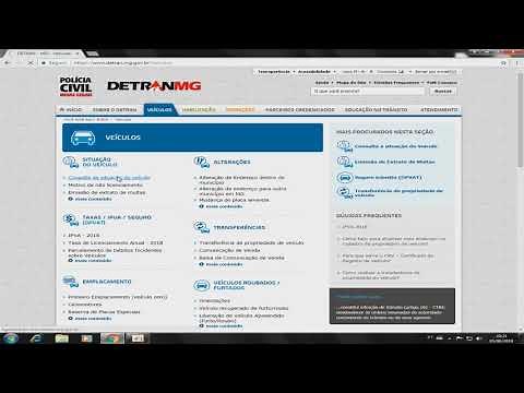 Aprenda como consultar situação do veiculo multas - DETRAN MG