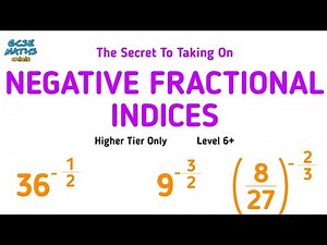 Master Negative Fractional Indices With This Trick! GCSE Maths Revision